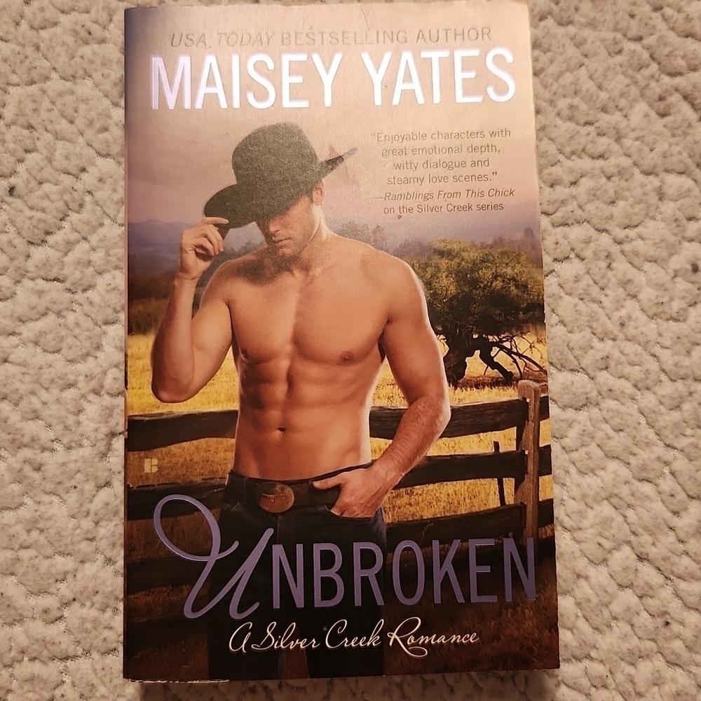 Maisey Yates Unbroken A Silver Creek Romance best seller Western softcover novel